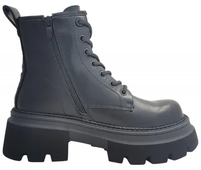 Imagen del producto de Zapatos de mujer Buffalo Mave, tipo botín con cordones, color negro, para uso casual