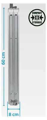 Produktbild von Klapptisch aus Aluminium für den Außenbereich, 4 Personen, Gewicht 6 kg, Standard