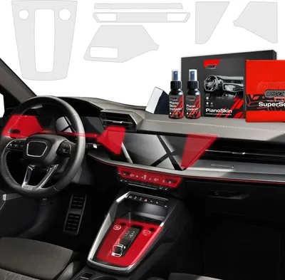 Produktbild von 6in1 Schutzfolien Grizz Protector für Mittelkonsole & Armaturenbrett - Audi S3 8Y (2020-2025) Matt