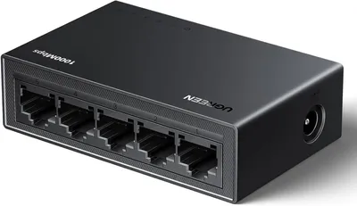 Produktbild von UGREEN LAN Switch 5-Port Netzwerk Switch Gigabit Switch automatische Geschwindigkeit von 10/100/1000Mbps, Duplexanpassung, Plug-und-Play, Ethernet Swi