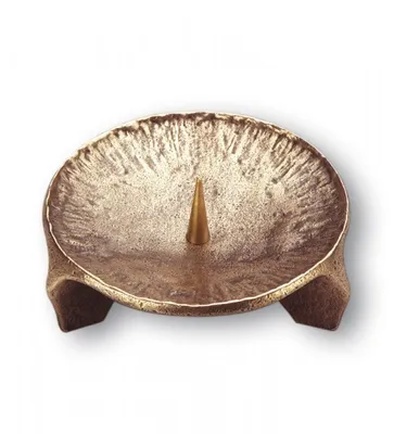 Produktbild von Kerzenständer mit drei Füßen Bronze 14 cm