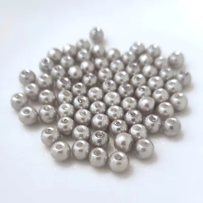 Obrázek produktu pro Glasperlen - Typ 'rund' - 12g - 2 mm - Silber