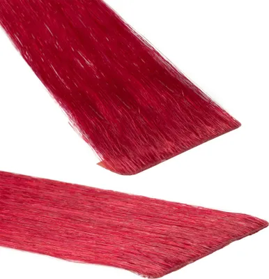 Produktbild von hair2heart Invisible Tape Extensions Human Hair Premium - 10 pások 60cm 0/44 red intensive