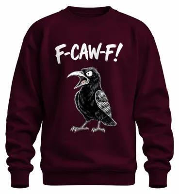 Immagine prodotto di Felpa con cappuccio, design "Corvo sarcastico, divertente, gotico, Halloween", colore bordeaux, taglia M