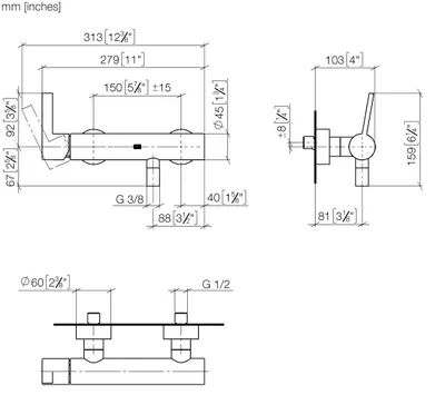 Produktbild von Dornbracht 33301670-27 Brause-EHM für Wandmontage IMO