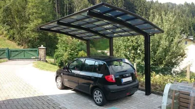 Produktbild von Ximax - 79002 - Aluminium Carport Portoforte Typ 110 Standard Edelstahl-Look