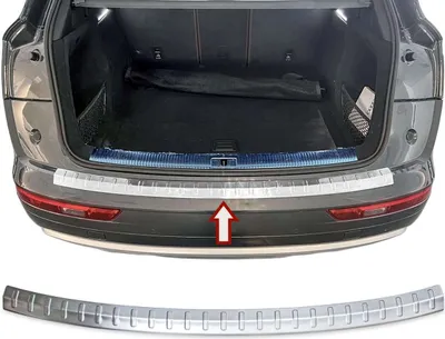 Zdjęcie produktu dla Matowa osłona zderzaka ze stali nierdzewnej dla AUDI Q5 II | typ FY | rok produkcji od 2017&gt