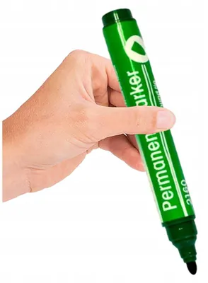 Produktbild von D.RECT Permanent Marker Grün Rundspitze Wasserfest