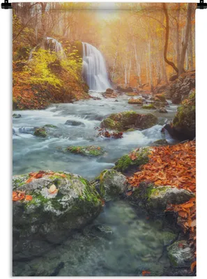 Produktbild von MuchoWow® Wandteppich Wandbehang Natur - Sonne - Herbst 60x90 cm Tapisserie Dekoration Wandtuch - Foto-Teppich - Abwaschbar