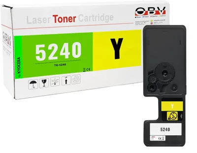 Produktbild von Kompatibler Toner für Kyocera ECOSYS M5526cdn P5026cdn ersetzt TK-5240Y Gelb - ca. 3.000 Seiten