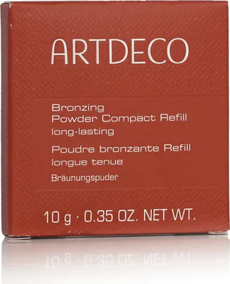Zdjęcie produktu dla ARTDECO Bronzing Powder Compact Refill, 8 g, Puder prasowany, Skóra uniwersalna, Terracotta, Brąz, TALC, MICA, NYLON-12, ZEA MAYS (CORN) STARCH, DIMETHICONE, ZINC STEARATE, OCTYLDODECYL STEAROYL...
