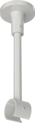 Produktbild von Interdeco Deckenträger mit Abstand 13 cm / Deckenhalterung für Gardinenstangen 20 mm Ø, 1-läufig Weiß, Typ Sonette