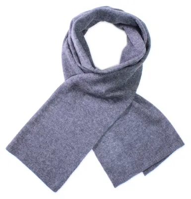 Produktbild von TUMELO Schal Damen & Herren, edler 100% Kaschmirschal, Uni, warmer Strickschal, weicher Wollschal - Anthrazit