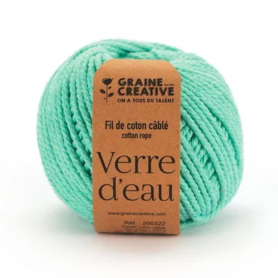 Immagine prodotto di Cotone macramè ø 2,5 mm x 80 m - Verde acqua