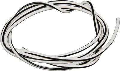 Produktbild von Kabel - Weiß/Schwarz 0,50mm² Fahrzeugleitung - 1m