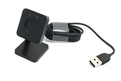 Produktbild von SYSTEM-S USB 2.0 Kabel 100 cm Ladestation für Honor Band 9 Smartwatch in Schwarz