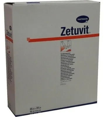 Productafbeelding van Zetuvit steriele zuigkompressen, 20 x 20 cm, 15 stuks