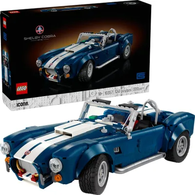 Zdjęcie produktu dla LEGO ICONS Shelby Cobra 427 S/C, Zestaw do budowania, 18 lat(a), Plastik, 1241 szt., 1,57 kg