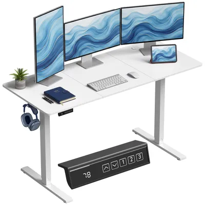 Produktbild von HOMCOM Höhenverstellbarer Schreibtisch Elektrisch 140 x 60cm mit Memory-Funktion