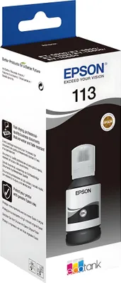 Produktbild von Epson Tintenflasche 113 Schwarz (127ml ca. 7.500 S.) EcoTank
