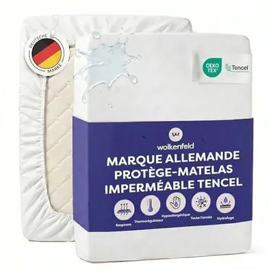 Immagine prodotto di Coprimaterasso impermeabile 90 x 200 cm in Lyocell