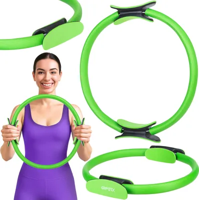 Produktbild von Gymtek® Pilates Ring, Widerstandsring, Yoga Ring, Fitness Ring, Bauchtrainer, Beintrainer, Pilates Circle, Oberschenkeltrainer - 38 cm - Fitness