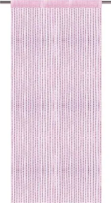 Immagine prodotto di Tenda a cordoncino a strisce metalliche, dimensioni: 90x200cm, colore: rosa