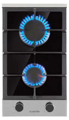 Obrázek produktu pro KlarsteinIlluminosa Domino, plynová varná deska, 2 hořáky Sabaf, sklokeramika
