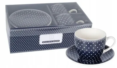 Produktbild von Livello Tasse mit Untertasse Set Porzellan 250 ml 2 Stück