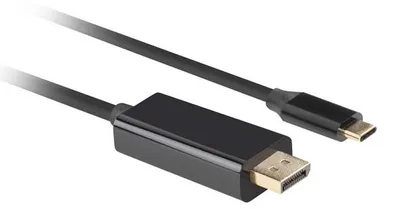 Immagine prodotto di Lanberg CA-CMDP-10CU-0018-BK adattatore cavo video 1,8 m USB Type-C DisplayPort Nero