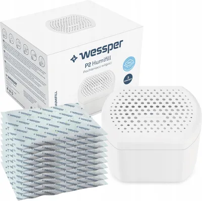 Immagine prodotto di Assorbitore di umidità Wessper Humifill + 10x confezione di ricarica di essiccante alla citronella 250G