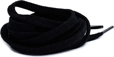 Zdjęcie produktu dla Corbby Bawełniane Czarne Płaskie Sznurowadła 100 cm