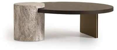 Produktbild von Couchtisch Beistelltisch Kaffeetisch Holz Braun Sofatisch Design Tisch