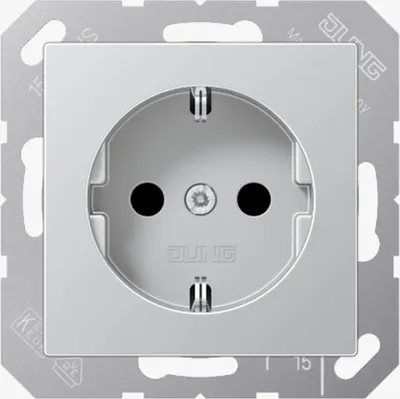 Immagine prodotto di Presa SCHUKO Jung, SAFETY+ Jung A 1520 KI AL alluminio, 1 pz.