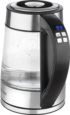 Produktbild von Ecosa Glas Wasserkocher mit Temperatureinstellung | 40°C - 100°C | LED Beleuchtung | Hochwertiges Edelstahl | Kalkfilter | 1,7 L | 2200 W