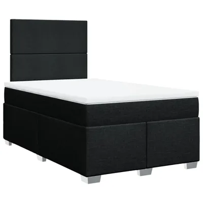 Produktbild von Boxspringbett mit Matratze Schwarz 120x200 cm Stoff