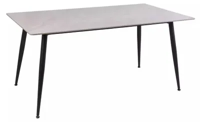 Obrázok produktu pre JEDÁLENSKÝ STÔL FURNLUX RION, sivá a čierna farba, 160 cm / Hlavná farba: sivá / Rozmery: 160 x 76 x 90 cm