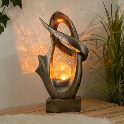 Produktbild von LED Solar Gartenlampe, Crackle Glas, bronze, wetterfest