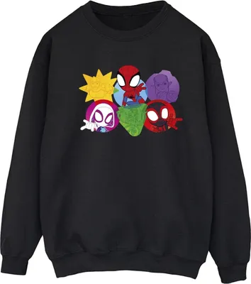 Produktbild von Marvel - "Spidey And His Amazing Friends" Sweatshirt für Damen BI35645 (3XL) (Schwarz)