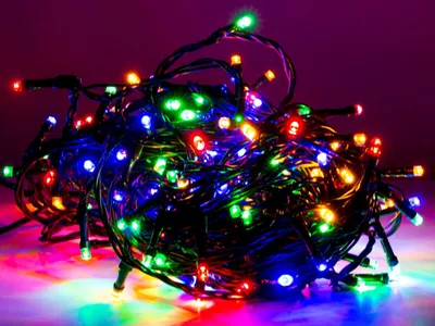 Image de 320 LED illuminations de sapin de Noël, extérieur, 32 m, multicolore, multicolore