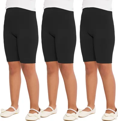 Produktbild von Merry Style 3 Pack Mädchen Kurze Leggings aus Baumwolle MS-MS10-227-LE (Schwarz, 140 )