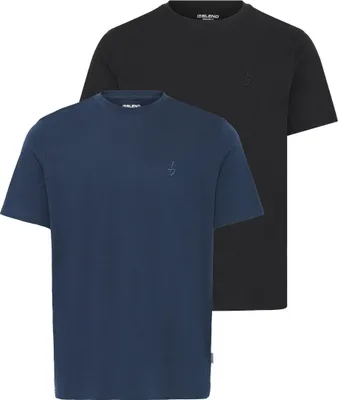 Immagine prodotto di Blend BHEbal, confezione da 2, maglietta a maniche corte da uomo, 100% cotone, vestibilità regular