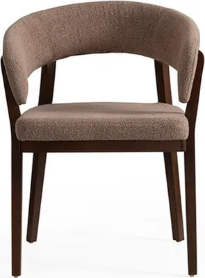 Immagine prodotto di Sedia da pranzo moderna marrone Sedie imbottite Struttura in legno