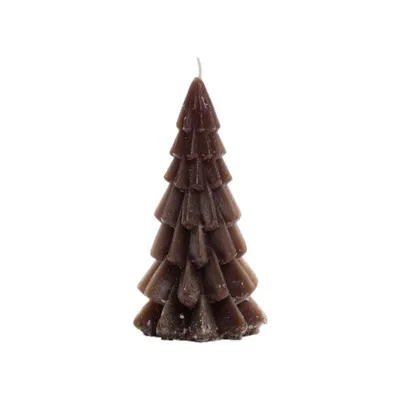 Produktbild von Rustik Lys - Weihnachtsbaumkerze 'Arbre' (S) - Kaffee