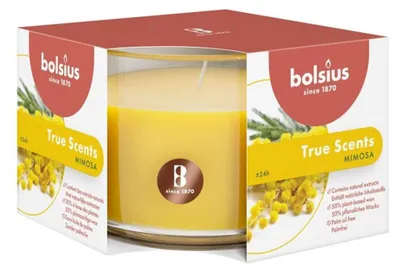Zdjęcie produktu dla Bolsius świeca zapachowa True Scents Mimosa 6 cm w słoiku