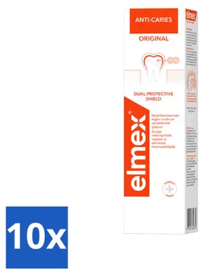 Immagine prodotto di 10 tubetti di dentifricio Elmex Anti-carie Original - 75 ml - Confezione - 10 pezzi