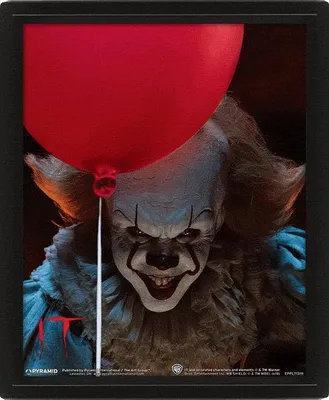 Productafbeelding van It - Ça - Pennywise, 3D-effect, 20,3x25,4 cm - Poster