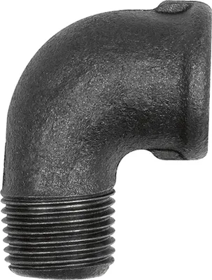 Produktbild von Riegler Winkel 92, 90°, Rp 1/2 i., R 1/2 a., Temperguss schwarz