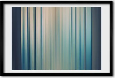 Produktbild von Bild 60x40 MDF-Rahmen, Wandkunst Blaue Streifen