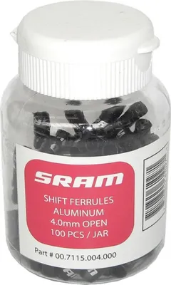 Image de SRAM Embout Noir Ouvert 4,0Mm 100 pcs.